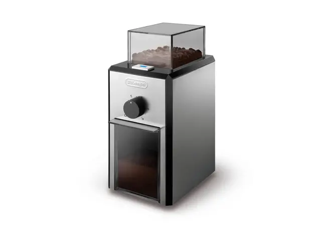 Moulin à café professionnel De'Longhi KG89 KG 89 pouvant contenir jusqu'à 12 tasses, boîtier en plastique, argent, 110 watts, 220V