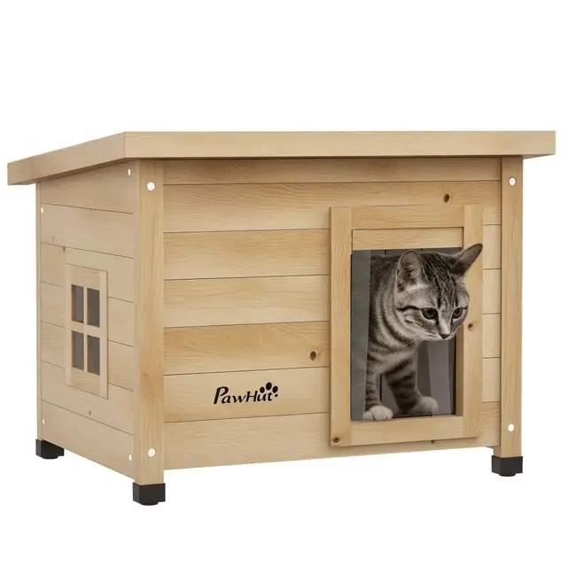 PawHut Maison pour Chats en Bois