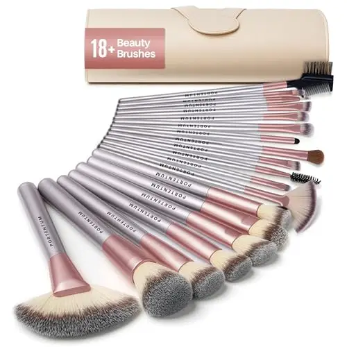 Portentum Lot de 18 Pinceaux Maquillage
