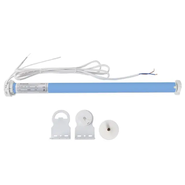 zemismart Matter Moteur de stores Wi-Fi pour store enrouleur tubulaire de 38 mm, contrôle par application Tuya/Home, moteur tubulaire Matter AC 220 V pour volet roulant, Siri, Nest Voice, Homekit