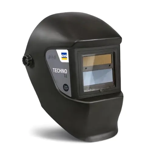 GYS, Masque de Soudage LCD TECHNO 11 True Color, Teinte 3/11, Champ de Vision 100x49mm, Assombrissement Auto 0,60ms, Classe Optique 1/1/1/1, pour MMA, TIG, MIG/MAG