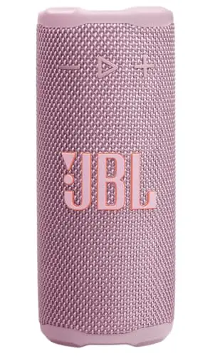 JBL Grip, Enceinte Bluetooth compacte, AI Sound Boost, étanche et resistante à la poussière IP68, éclairage d’Ambiance, 14 h d’autonomie, Connexion Multi-Enceintes Auracast, app JBL Portable, Rose