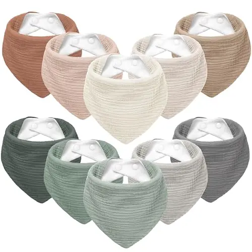 Susurration Bavoirs Bandana 10 Pièces