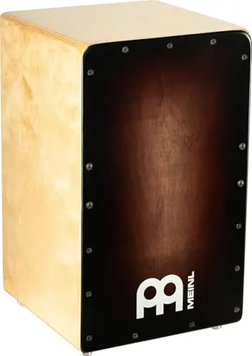Meinl Percussion Woodcraft Cajon Instrument – Grand Cajon avec caisse claire et son grave – Bouleau Baltique, Narurel / Espresso (WC100EB)