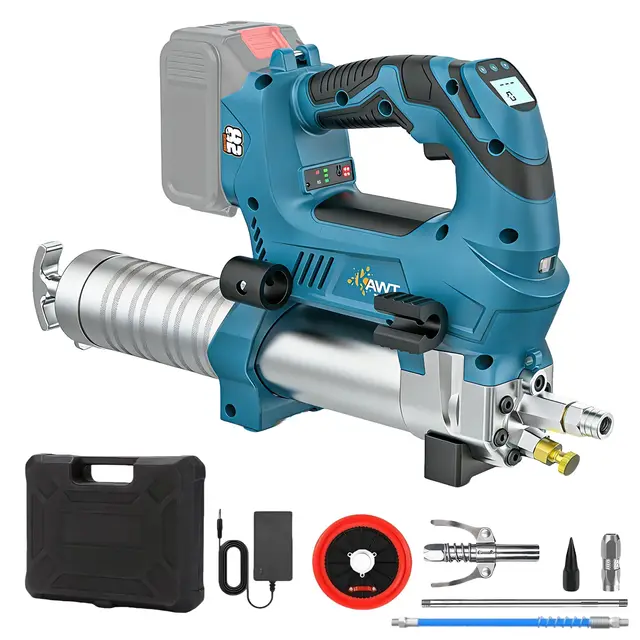 Pistolet à graisse sans fil pour Makita 18 V Lithium, 12000 PSI 170 g/min, presse à graisse électrique avec moteur sans balais, 3 vitesses graduées pour graisse en vrac et tube à beurre (sans batterie
