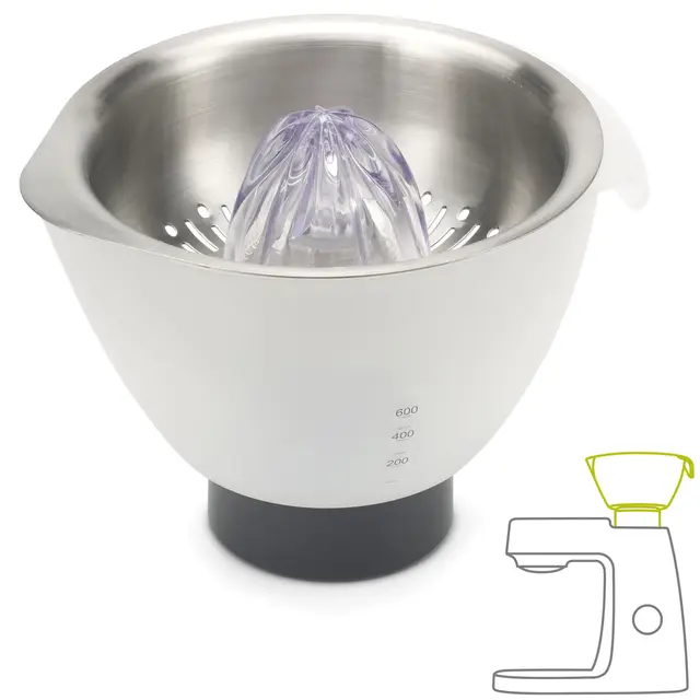 Kenwood Presse Agrumes AT312, Accessoire pour Robot Pâtissier multifonction Chef, Chef XL, Capacité bol 600 ml