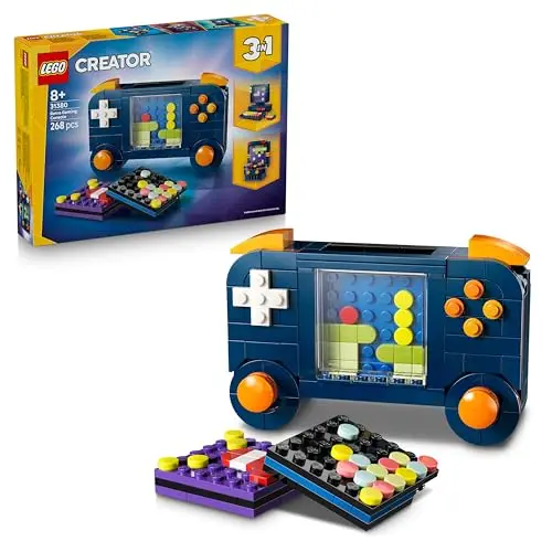 LEGO Creator 3-en-1 La Console de Jeu Rétro - Jouet de Construction Se Transformant en Borne d’Arcade ou Ordinateur avec Clavier & Souris - Idée de Cadeau Gaming pour Garçon ou Fille dès 8 Ans 31380
