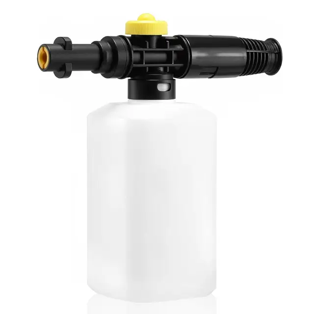 Lance à Mousse 750ML - Canon à Mousse Réglable avec Buse de Pulvérisation pour Karcher K2 à K7, Pistolet Haute Pression pour Lavage Auto & Moto, Compatible avec la Plupart des Nettoyeurs
