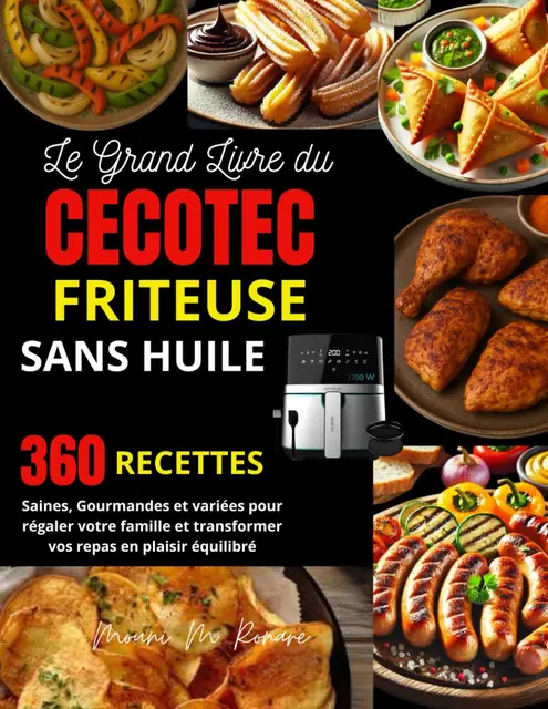 grand livre recettes cecotec air fryer