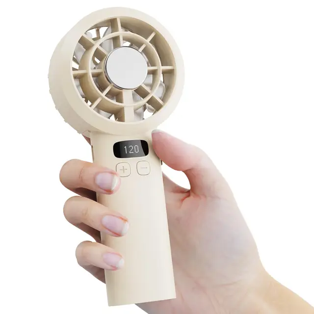 AICPAN Ventilateur de Poche Portable Mini USB Rechargeable Jaune