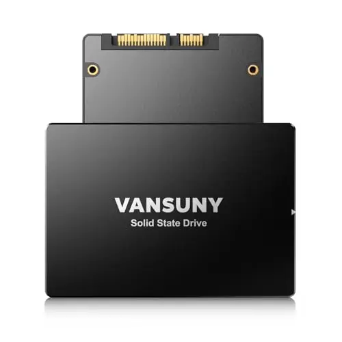 Vansuny 1 to SATA III SSD Disque SSD Interne 2,5" Disque Interne Advanced 3D NAND Flash Jusqu'à 500 Mo/s Disque Dur SSD pour PC Portable
