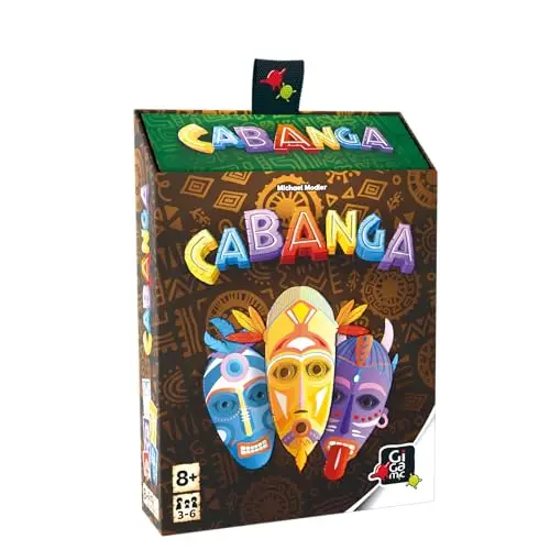 Gigamic - CABANGA - Jeu de Cartes stratégique aux Parties animées - Parties Rapides Entre Amis ou en Famille - De 3 à 6 Joueurs - Dès 8 Ans !, Vert, Bleu, Jaune