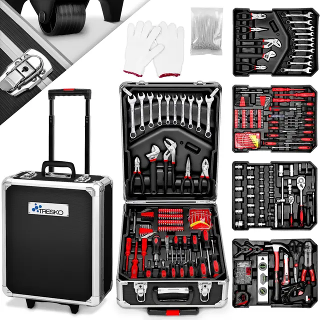 TRESKO Boîte à outils 1400 pièces