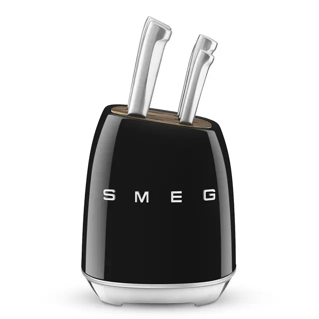 Smeg KBSF02BL Bloc de couteaux noir