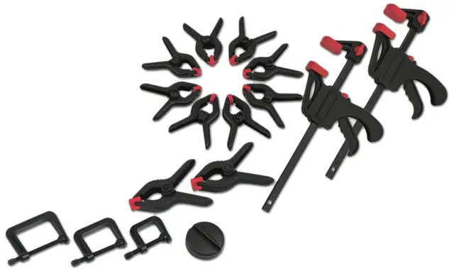 Brüder Mannesmann Tools M90317 Clamp Set 16 Pieces