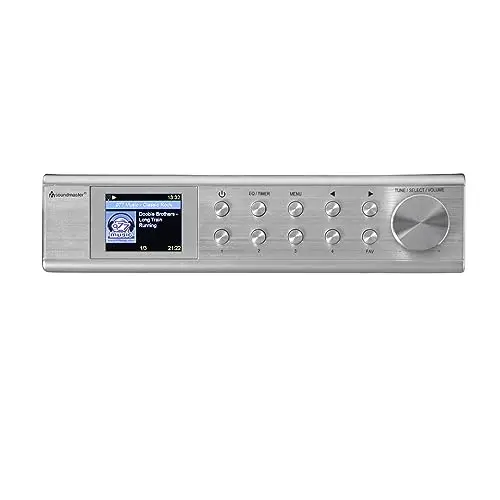 Soundmaster IR1500SI - Radio de Cuisine avec Radio Internet WLAN, Radio dab plus, Radio FM - RDS, Réception Bluetooth, 100 mémoires favorites, Lecteur Réseau UPnP, Sleep/snooze et minuterie de cuisson