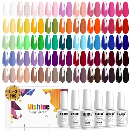 Vishine Vernis Gel Semi-Permanent 48 Couleurs