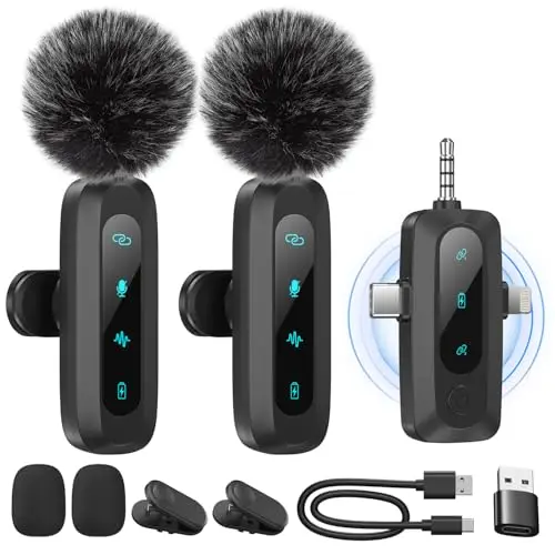 WARM BOX Microphone Lavalier sans Fil