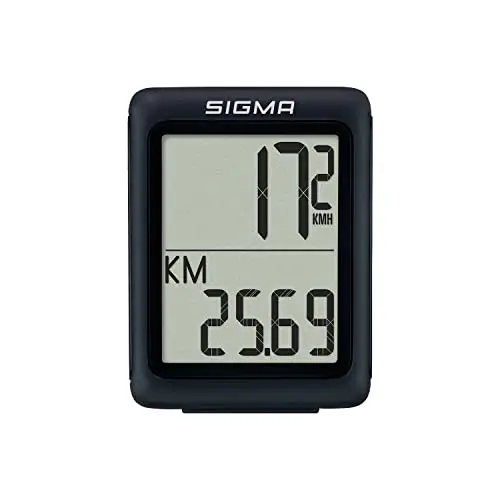 SIGMA BC 5.0 WR | Ordinateur de vélo Filaire avec 5 Fonctions | Ordinateur de vélo pour débutants | Facile à Utiliser avec de Grandes Touches et Une présentation Claire