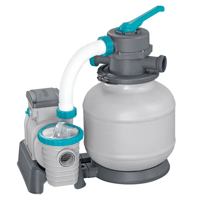 Bestway Pompe de Filtration à Sable pour Piscine Hors Sol 8 327 L - 55,5 cm x 44 cm x 60 cm - Gris/Vert