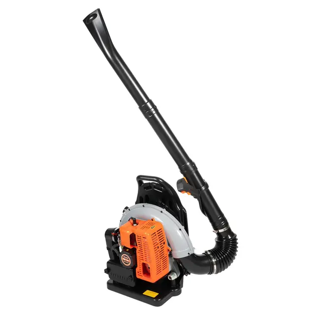 Souffleur à feuilles à essence 63 cm³ - Portable dans le dos - 6800 tr/min - 2 temps - Débit d'air de 0,3 m³/sec - Portable - Pour dépoussiérer et éteindre les petits incendies