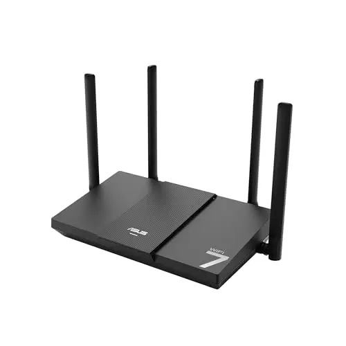 ASUS RT-BE50 - Routeur Wi-FI 7 Extensible - Double Bande BE3600, 4K-QAM, MLO, canaux de 160MHz, AiMesh, 3 Ports 1G LAN, 1 Port 2,5G WAN