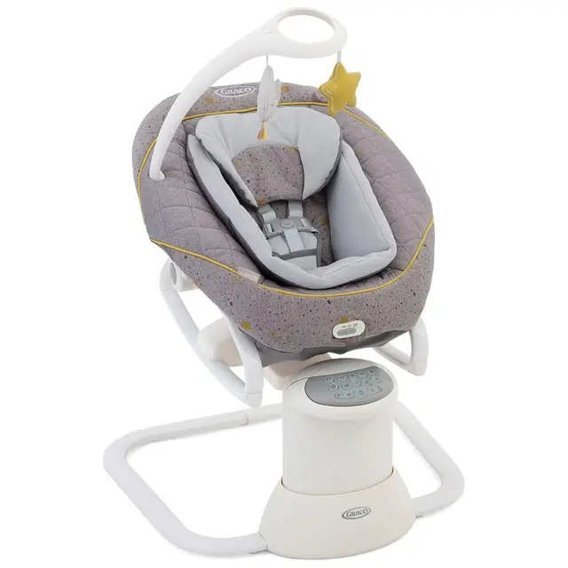 Graco All Ways Balancelle et Transat Amovible 2-En-1 (de La Naissance À 9 Mois Environ, 0-9 Kg) avec Vibration et Vitesse de Balancement Réglable Coloris Stargazer 1AP998STZEU