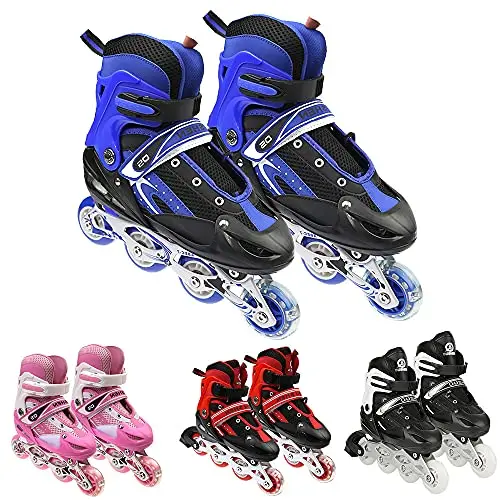 Roller en Ligne, Patin à roulettes, 3en 1 Singer réglables, modifiable Rollers Enfant Patins à Glace réglables 3 en 1 pour Fille et garçon et Femme Rollers en Ligne