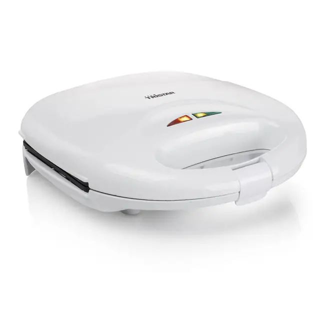 Tristar Gril à panini, gril de contact avec 0,7m de câble, 750 watts, surface de gril 22x13cm, antiadhésif, avec lampe de contrôle, SA-3050