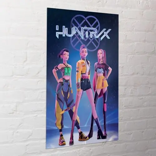 Pyramid International K-POP CHASSEURS DE DÉMONS (COMMENT ÇA SE FAIT) Maxi Poster 36 pouces x 24 pouces – Affiche murale K-Pop non encadrée pour la maison, la chambre ou le studio