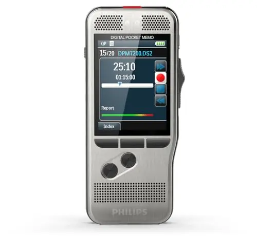 Pocket-Mémo DPM7200 avec unique à 4 positions pour plus d'efficacité et version SpeechExec abonnement pendant 2 ans