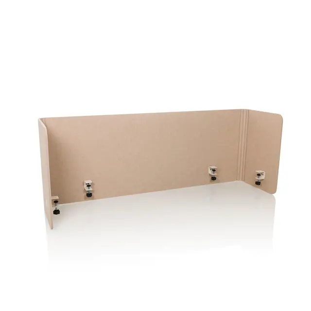 hjh OFFICE Cloison Acoustique de Bureau FLEXMIUT U utilisable comme cloison d'angle ou Frontale, Gris