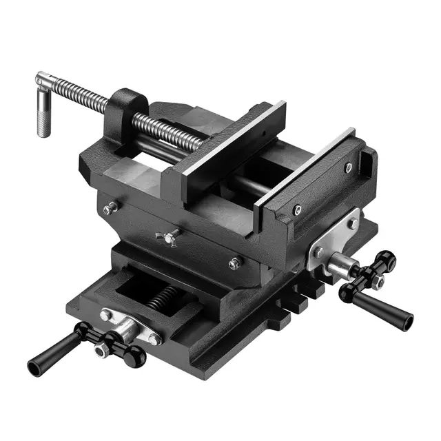 Étau de fraisage 2 Axes 150 mm Perceuse à tarauder Table croisé Établi Étau machine Outil Atelier
