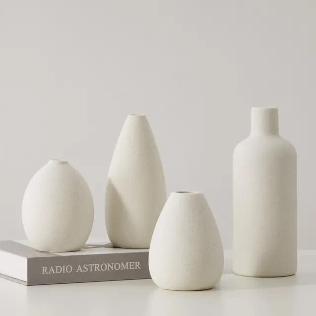 CEMABT Vase en Céramique Blanche