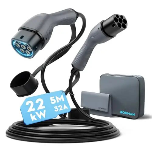 bokman Câble Recharge Voiture Électrique Type 2