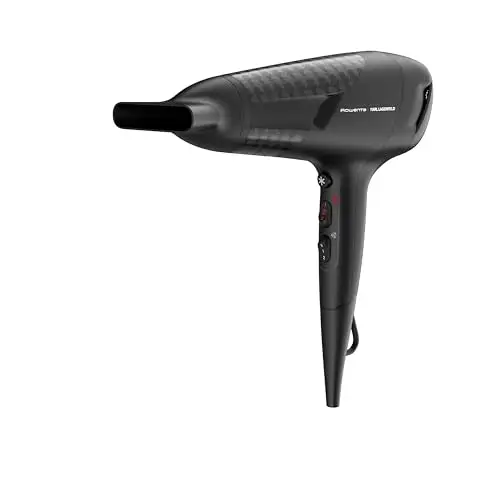 Rowenta x KARL LARGERFELD Studio Dry Sèche-cheveux, Technologie Effiwatts, 6 réglages vitesse/température CV581LF0
