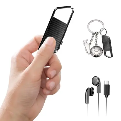 72 Go d'appareil d'enregistrement Vocal avec Reconnaissance vocale – Enregistreur, Mobile Recorder avec DSP5.0 OTG Compatible, 6800h d'enregistrement continu d'appareil d'enregistrement, Enregistreur