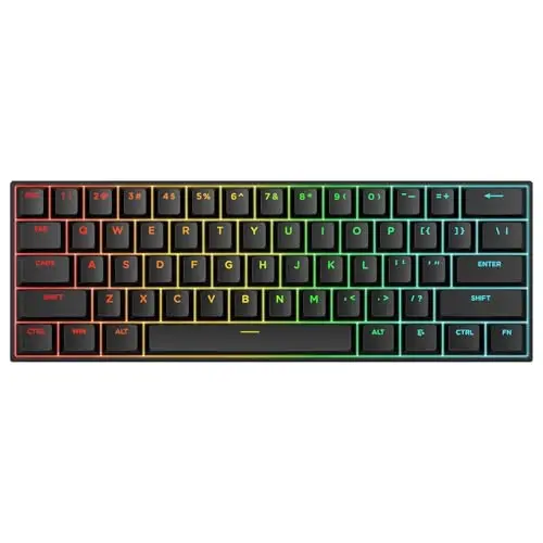 MCHOSE Ace60 Pro HE Clavier Gamer Magnétique, Clavier Filaire 60%, Effet Hall, 8kHz Rapid Trigger, Précision RT 0,01 mm, Actionnement Réglable, Snap Tap, RGB, Touches PBT, Hot Swap, SOCD, PC/Mac, Noir
