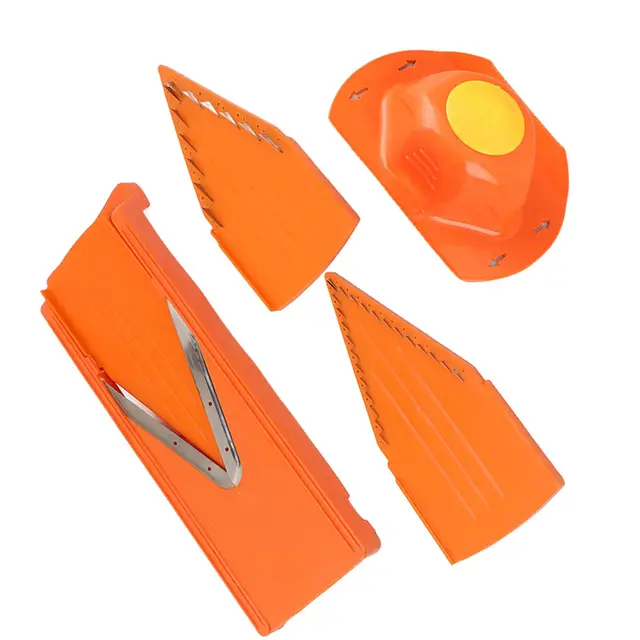 Mandoline, Mandoline Mandoline Trancheuse avec Couteau V pour Cuisine, Légumes Manuel, Outil de Cuisine de Légumes avec Lame en Acier Inoxydable, Garde-Main