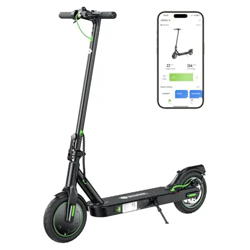isinwheel S9Pro Trottinette Électrique Adulte,Autonomie 30 km,Electric Scooter 350W,Vitesse 6/15/25 km/h,Double Frein,Pneus 8,5" Increvables,Suspension Intégrée,Pliable