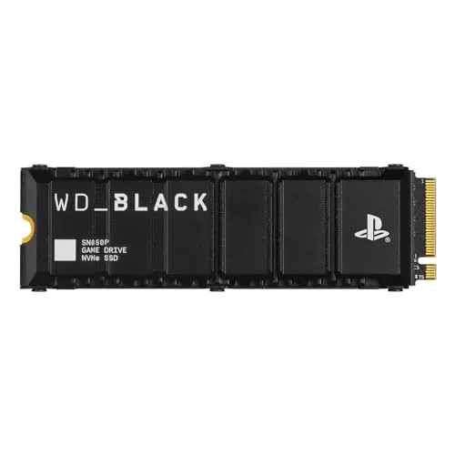 SanDisk WD_Black SN850P SSD M.2 PCIe NVMe 2 to – Licence Officielle pour Consoles Playstation5 – jusqu'à 7 300 Mo/s