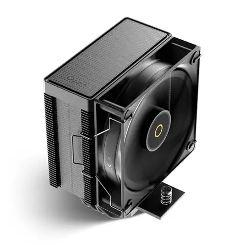 Gamma A40 BK Air Cooler CPU,100mm PWM Low-Noise Fan,133mm Height Single Tower Computer Compact Ventirad,4 Copper Direct Contact Heat Pipes,for Intel LGA 115X/1200/1700/1851 &AMD AM4/AM5