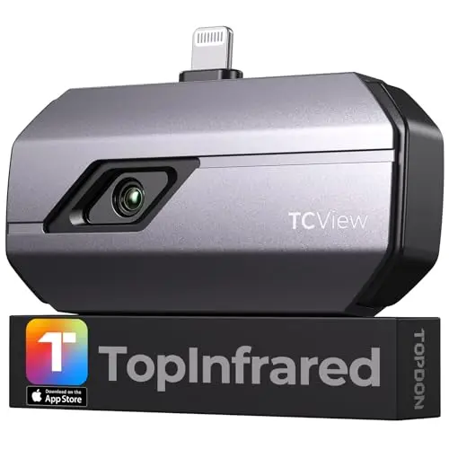 TOPDON Caméra Thermique, Imageur thermique super résolution 512 x 384, plage de température de -20 °C à 450 °C, prend en charge l'enregistrement vidéo