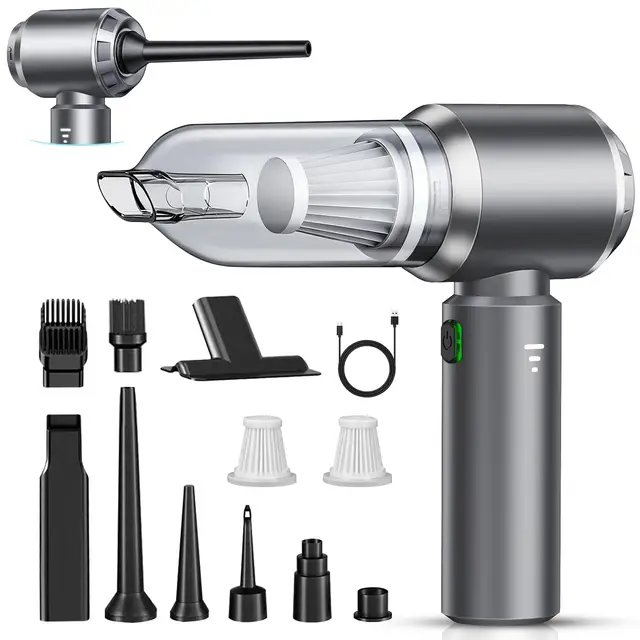 Aspirateur à Main, 26000Pa Aspirateur à Main sans Fil, Aspirateur de Voiture à 3 Vitesses avec Moteur sans Brosse, Mini Aspirateur de Voiture pour Voiture Animaux Maison Car