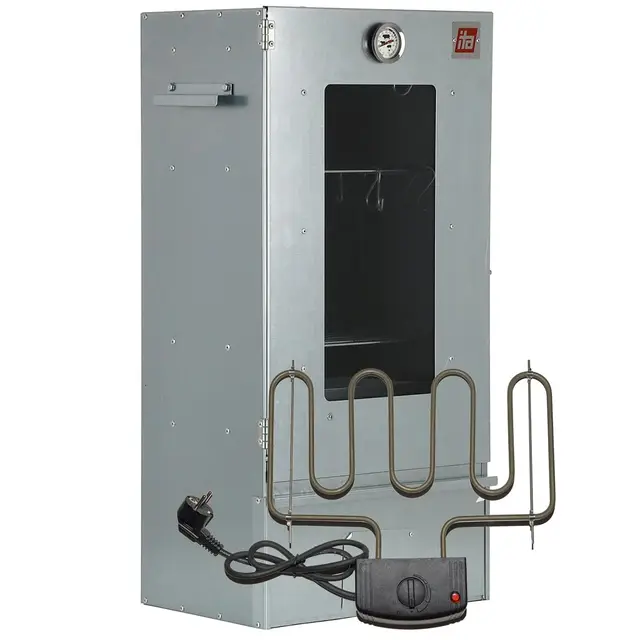 ITA 7002 Fumoir Électrique Armoire Inox 3 Niveaux