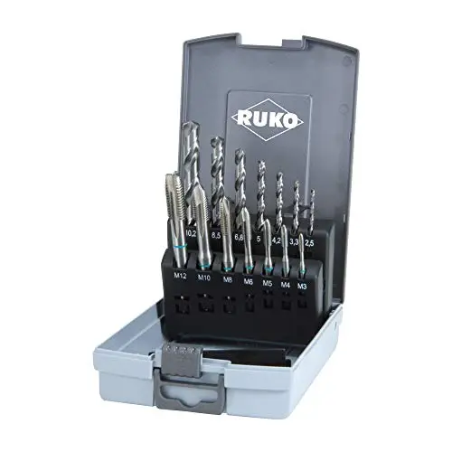 Ruko 245048RO Coffret de 14 tarauds HSS DIN 371/376