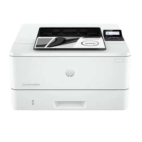 HP LaserJet Pro 4002dn, 2Z605F, imprimante monofonction A4, impression recto verso automatique en noir et blanc, 42 ppm, USB, USB Host, Gigabit Ethernet, HP Smart, Blanche