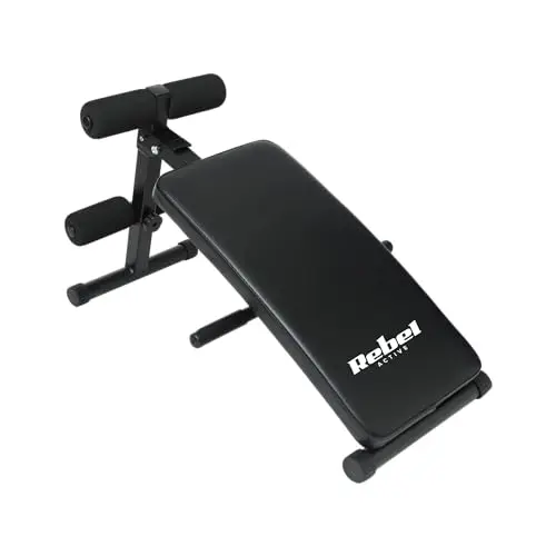 Rebel RBA-2005 Banc Abdominal Réglable Pliable Noir
