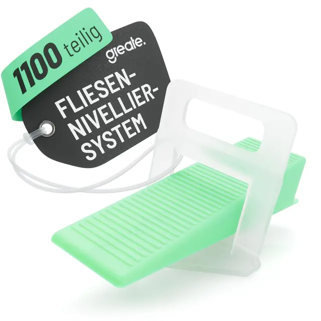 greate kit de nivellement pour carrelage 1100 pièces 2 mm - nivellement carrelage avec 1000 clips de traction & 100x cale carrelage - croisillon autonivelant 2mm