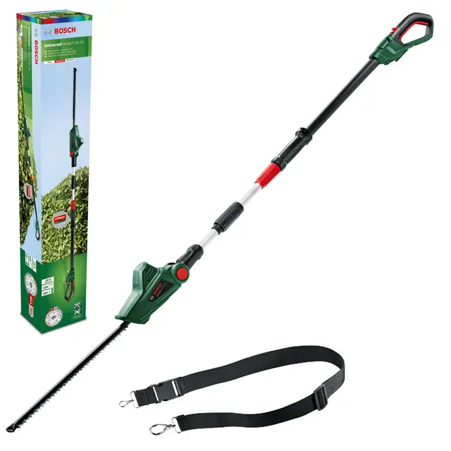 Bosch taille-haies télescopique sans fil UniversalHedgePole 18 (1 batterie, système 18V, dans carton)